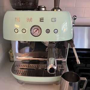 Smeg Pastel Green Espresso Machine